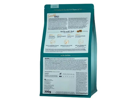 Complete Food for Small Breed Adult Dogs with Chicken and Turmeric, 300 g - Happy Dog XS Mini Bali