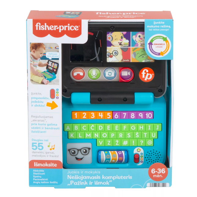 FISHER-PRICE Portable Laptop - Learn & Discover EN (English Voiced) (HHH04)