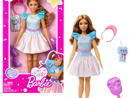 BARBIE lėlė My First Barbie - brunetė (HLL21)
