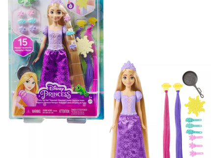 DISNEY PRINCESS lėlė Auksaplaukė su spalvų keitimo funkcija (HLW18)