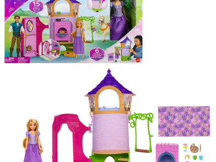 DISNEY PRINCESS lėlės Auksaplaukės ir bokšto rinkinys (HLW30)