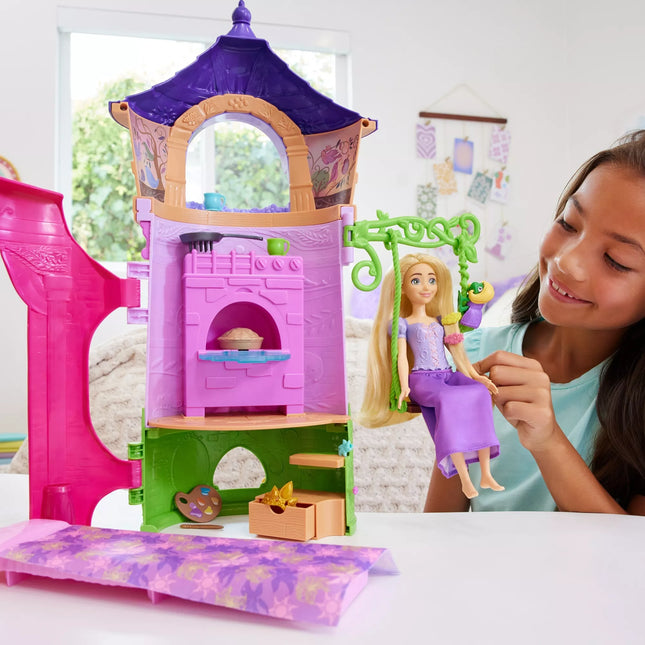 DISNEY PRINCESS Rapunzel Doll and Tower Playset (HLW30)