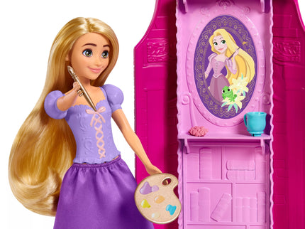 DISNEY PRINCESS lėlės Auksaplaukės ir bokšto rinkinys (HLW30)