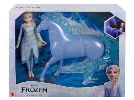 DISNEY FROZEN Elsa Doll and Mystical Water Horse (HLW58)