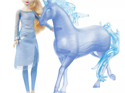 DISNEY FROZEN Elsa Doll and Mystical Water Horse (HLW58)