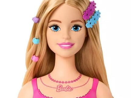 BARBIE stilizavimo galva – šviesūs plaukai (HMD88)