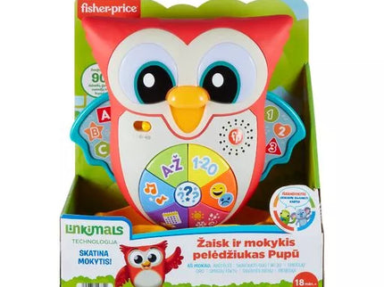FISHER-PRICE LINKIMALS muzikinis interaktyvus Pelėdžiukas Pūpū LT (lietuviškai įgarsintas) (HNK87)