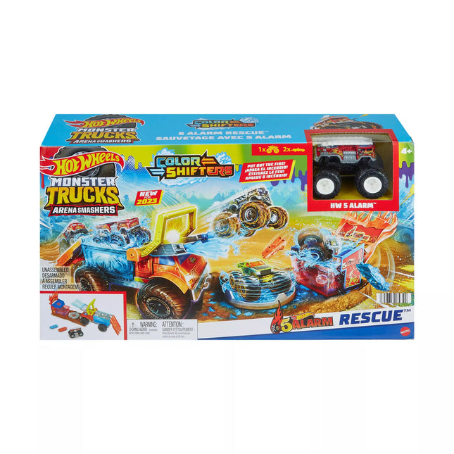 HOT WHEELS MONSTER TRUCK Battle Arena with 5 Sirens (HPN73)
