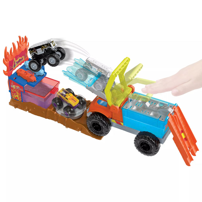 HOT WHEELS MONSTER TRUCK Battle Arena with 5 Sirens (HPN73)