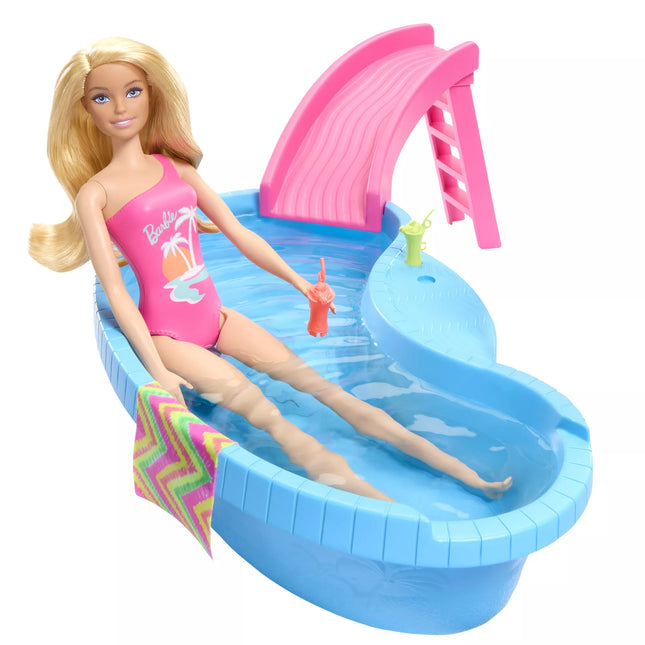 BARBIE doll and pool fun set (HRJ74)