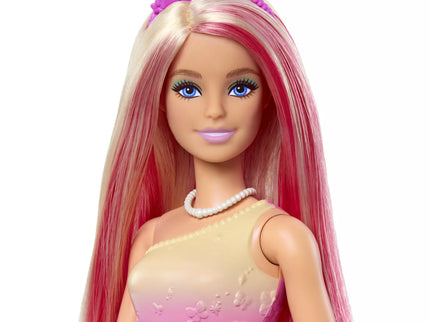 BARBIE DREAMTOPIA princesė rausva suknele (HRR08)