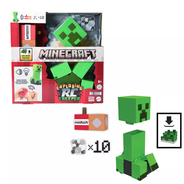 MINECRAFT Exploding RC Creeper Figurine (HRR48)