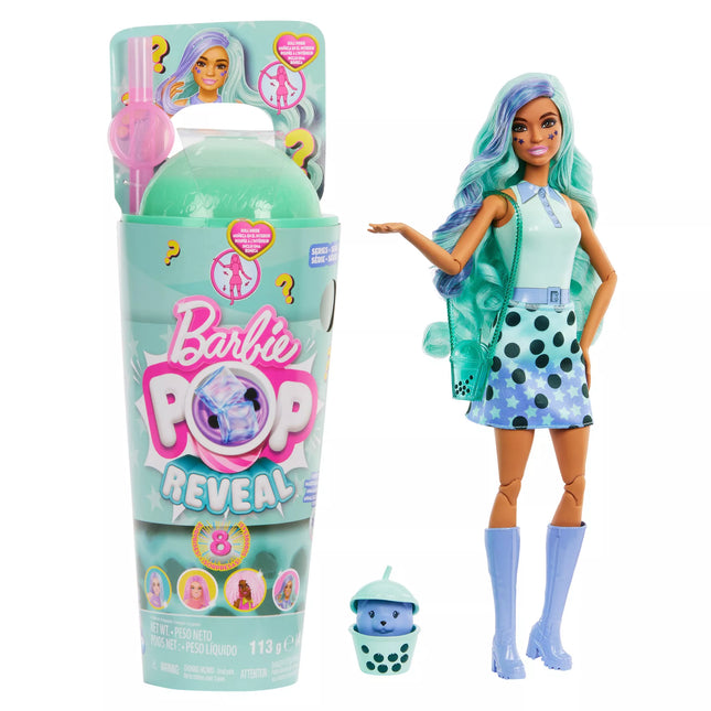 BARBIE POP REVEAL green tea surprise set, bubble tea series (HTJ21)