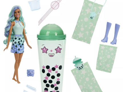 BARBIE POP REVEAL green tea surprise set, bubble tea series (HTJ21)