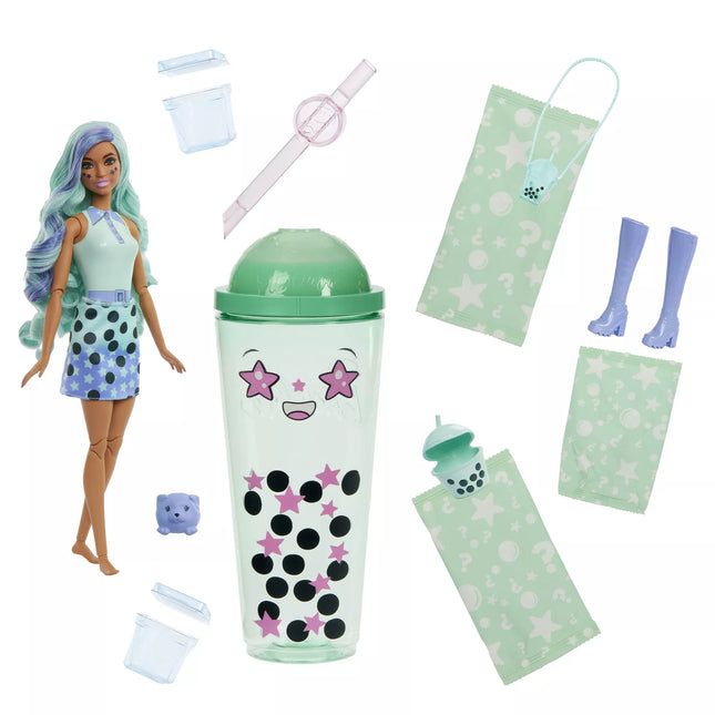 BARBIE POP REVEAL green tea surprise set, bubble tea series (HTJ21)