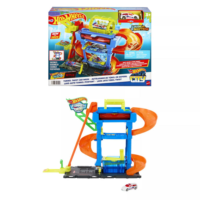 HOT WHEELS CITY playset – Tunnel Car Wash (HTN80)