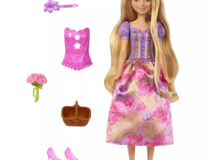 DISNEY PRINCESS SPIN and REVEAL Auksaplaukės siurprizų rinkinys (HTV86)