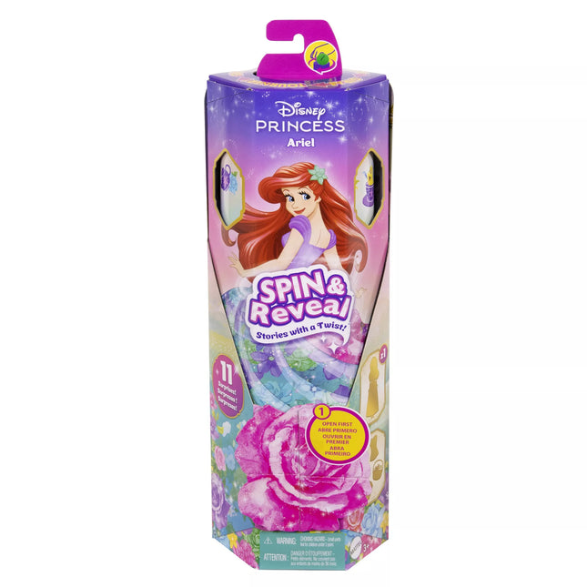 DISNEY PRINCESS SPIN and REVEAL Ariel's Surprise Set (HTV88)