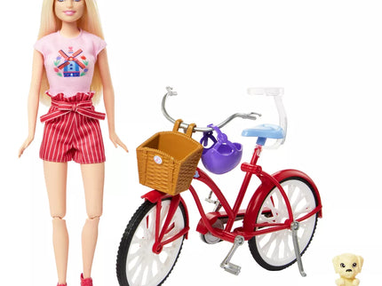 BARBIE lėlės ir dviračio rinkinys (HWJ00)