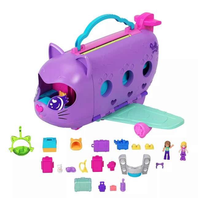 POLLY POCKET cat airplane play set (HWP19)