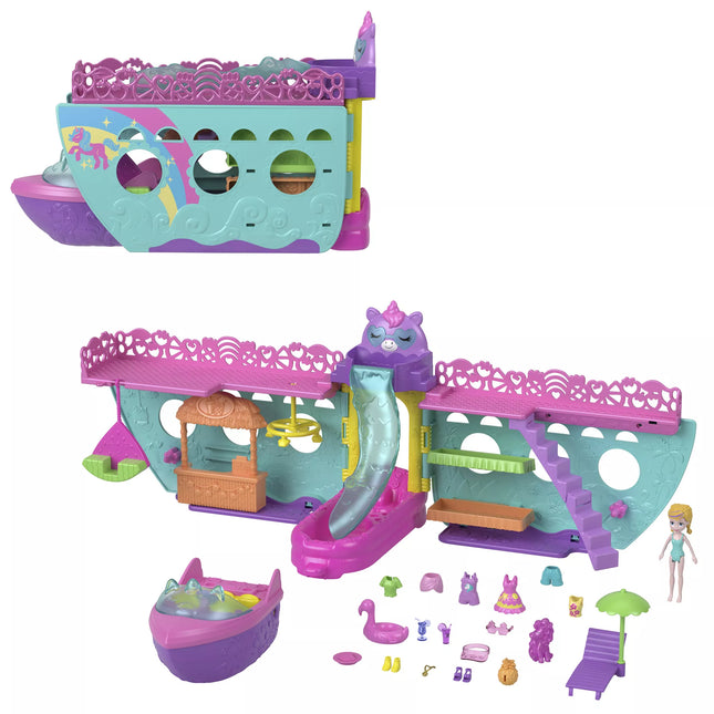 Polly Pocket Unicorn Ship Set (HWP26)