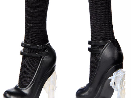 MONSTER HIGH X WEDNESDAY lėlė Trečiadienė juoda suknele (HXJ03)