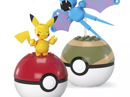 MEGA CONSTRUX POKEMON dviejų Poke rutulių pakuotė (HXP11)