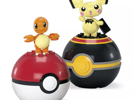 MEGA CONSTRUX POKEMON dviejų Poke rutulių pakuotė (HXP11)