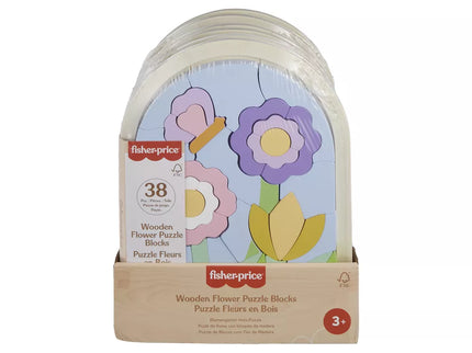 FISHER-PRICE Wooden Puzzle – Flowers (HXT97)
