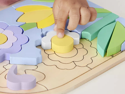 FISHER-PRICE Wooden Puzzle – Flowers (HXT97)