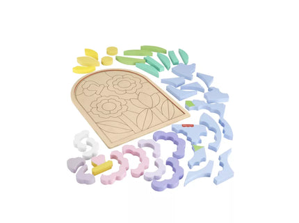 FISHER-PRICE Wooden Puzzle – Flowers (HXT97)