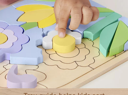 FISHER-PRICE Wooden Puzzle – Flowers (HXT97)