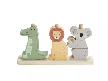 FISHER-PRICE Wooden Stacker Tower - Animals (HXV04)