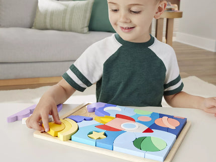 Fisher - price medinė dėlionė raketa