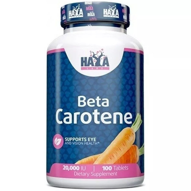 Beta Carotene (Vitamin A) 100 tablets Haya Labs
