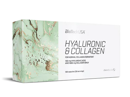 Biotech Hyaluronic & Collagen 120 kaps.