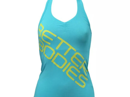 Better Bodies Halterneck Tank Top (Aqua/Blue)