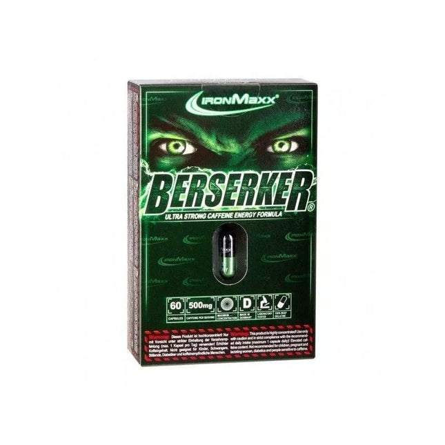 IronMaxx Berserker 60 capsules. Best before 2025-09-30