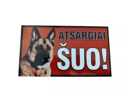 Informacinė lentelė (atsargiai šuo)