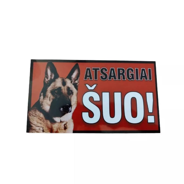 Informacinė lentelė (atsargiai šuo)