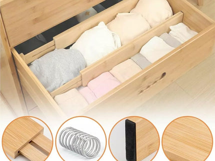 Išlankstomi stalčių organizatoriai 4 vnt