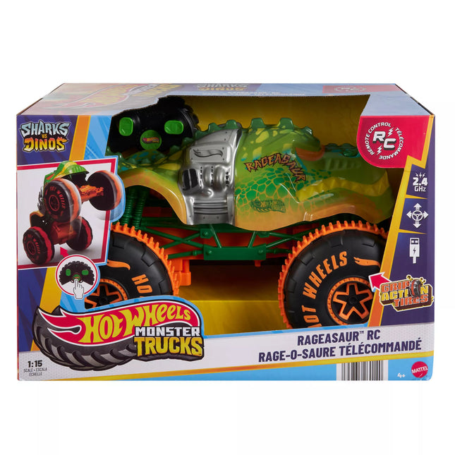 HOT WHEELS MONSTER TRUCKS RC Car – Rageazauras (JBH03)