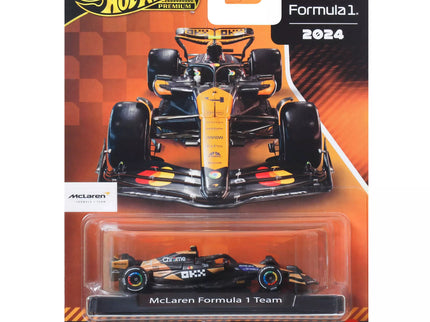 HOT WHEELS PREMIUM 2024 McLaren Lando Norris Racing Car (JBM11)