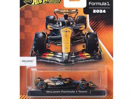 HOT WHEELS PREMIUM McLaren 2024 Oscar Piastri Racing Car Model (JBM25)