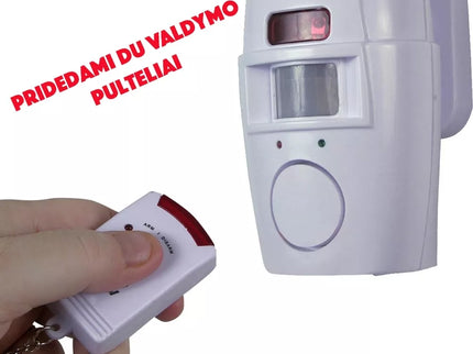 Belaidė signalizacija su valdymo pulteliu