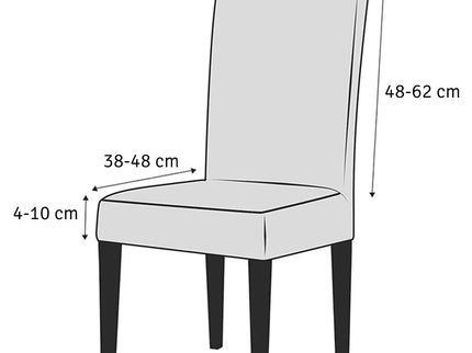Juodas kėdės užvalkalas