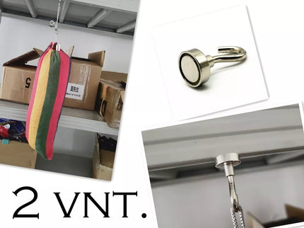 Kabliukas su magnetu 14mm, 2 vnt.