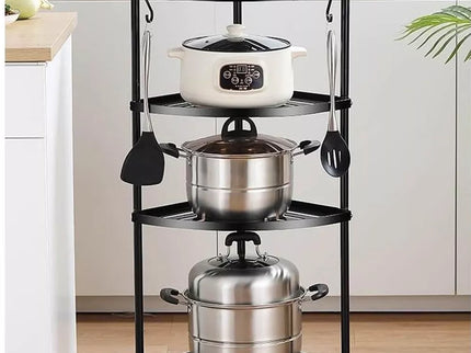 Kampinė lentyna JUODA