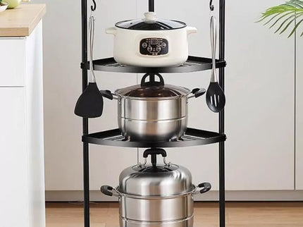 Kampinė lentyna JUODA