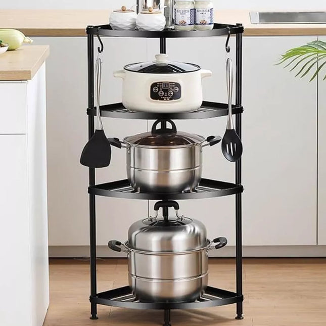 Kampinė lentyna JUODA